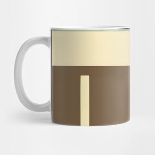 Earthy Tones in Abstract Shapes: Vintage-Inspired Geometric Design. Mug